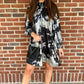 Melanie Black & Silver Shimmer Dress