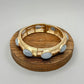 Gold with Blue Stone Bracelet