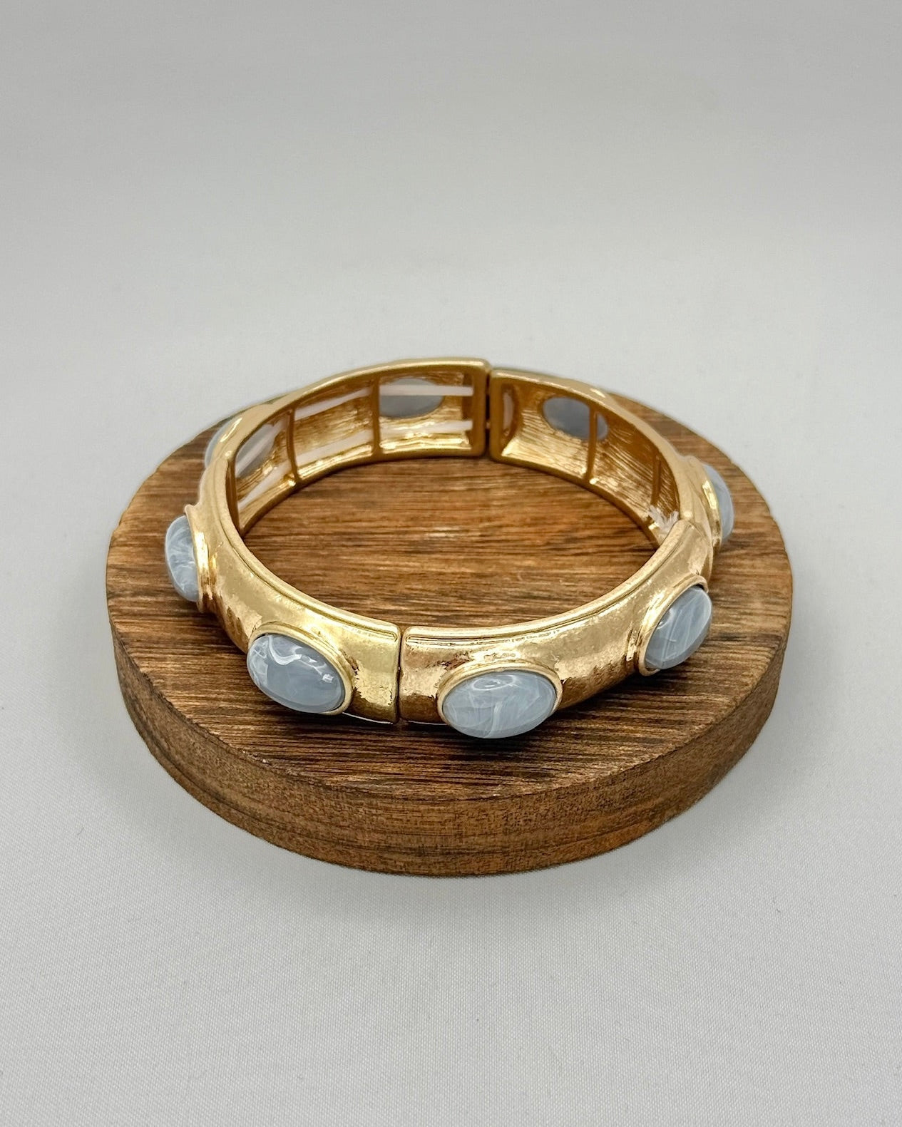 Gold with Blue Stone Bracelet