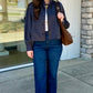 Dark Denim Polka Dot Jacket