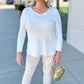 Habitat Seaglass Cotton Tunic Sweater - White
