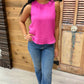 Joyce Sleeveless Top - Fuchsia