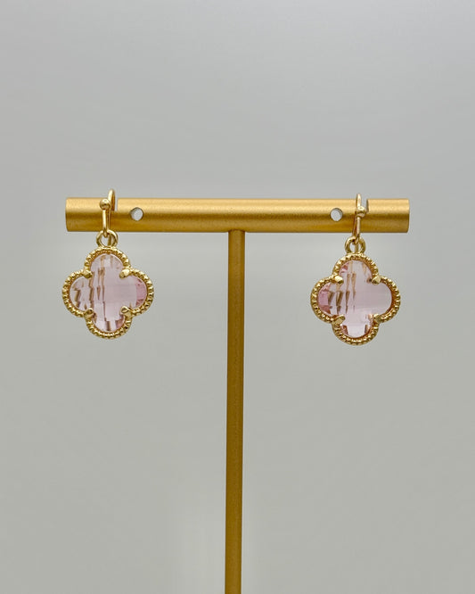 Clover Earrings - Pink