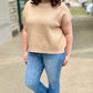 Classico Short Sleeve Sweater - Taupe