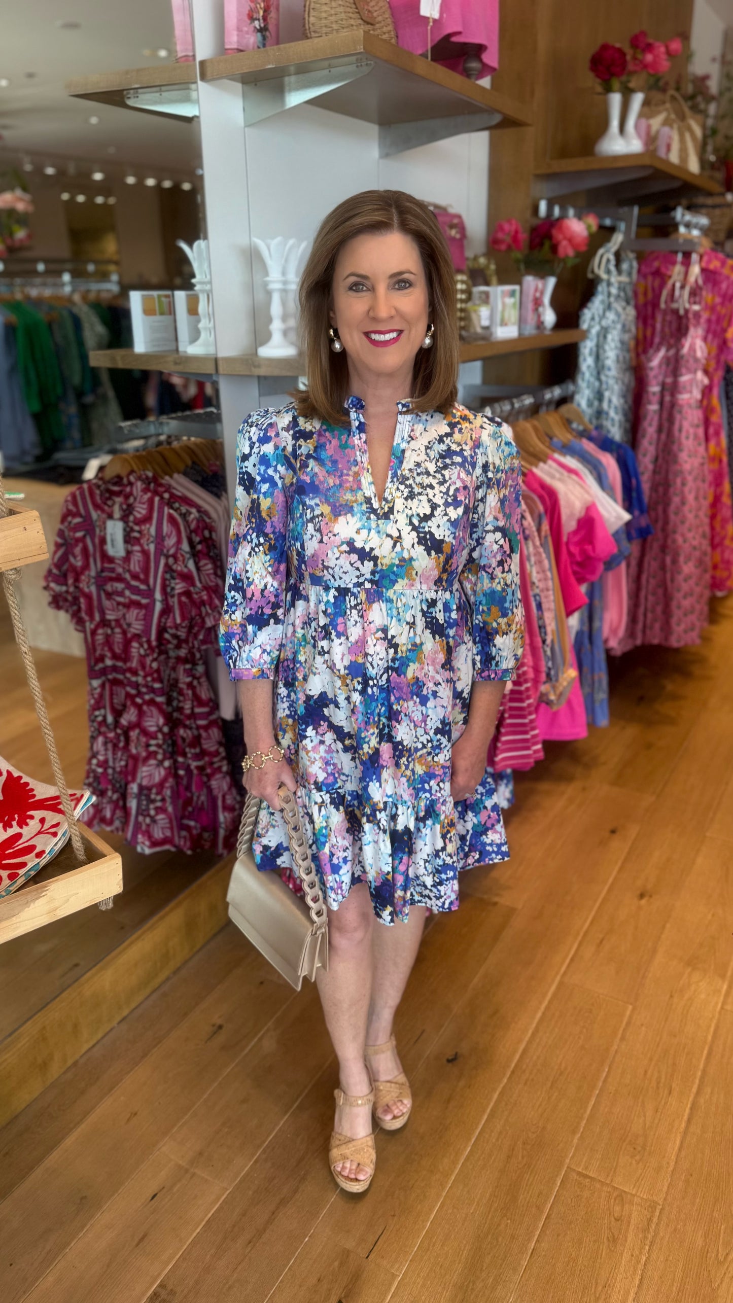 Tyler Boe Karli Cotton Dress - Floral Multi