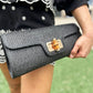 Bamboo Clutch Bag - Black