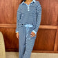 Blue & Navy Pull On Pants