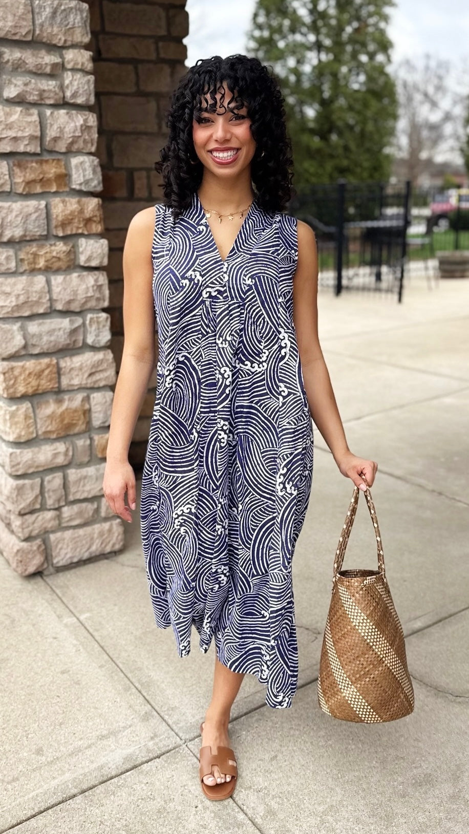 Casper Midi Dress - Ocean