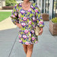 Uncle Frank Big Roses Dress - Navy
