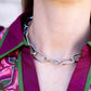 Silver Chain Layering Necklace