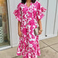 Soleil Dress - Pink Gordes