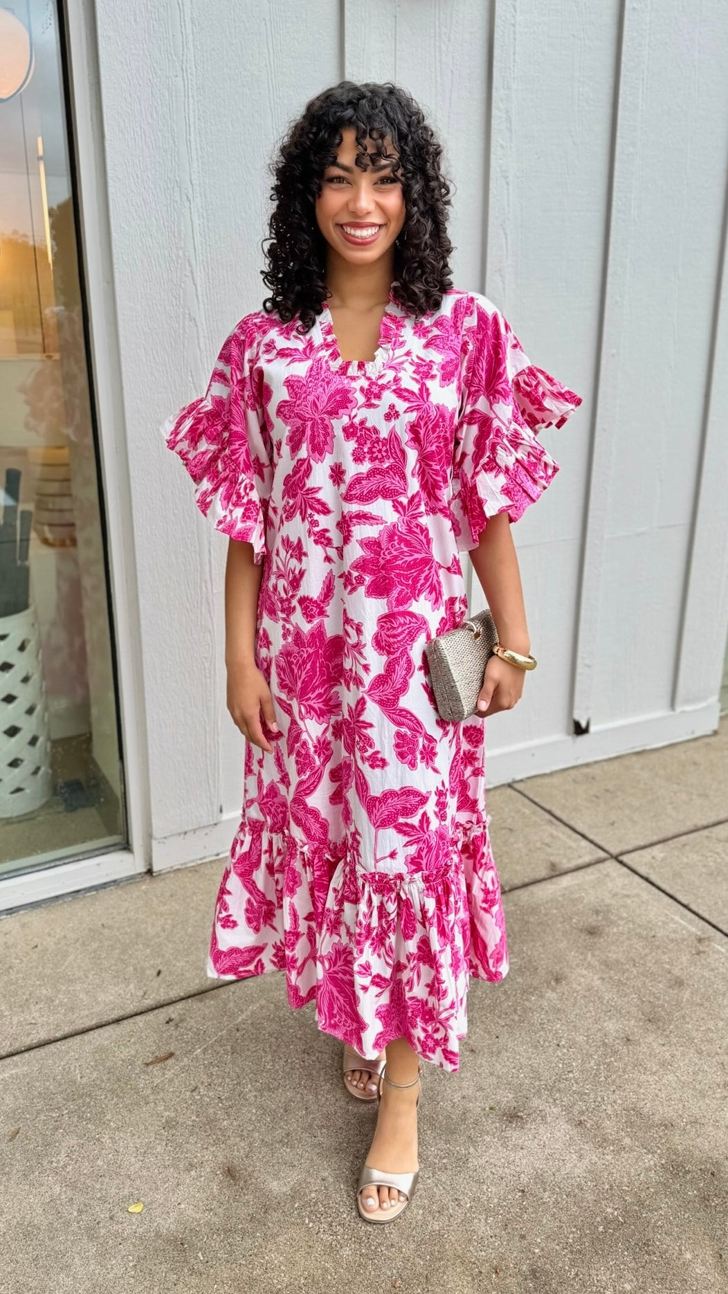 Soleil Dress - Pink Gordes