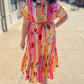 Just Bellina Fruits And Florals Midi Dress
