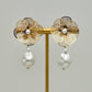 Flower Earrings with Pearl