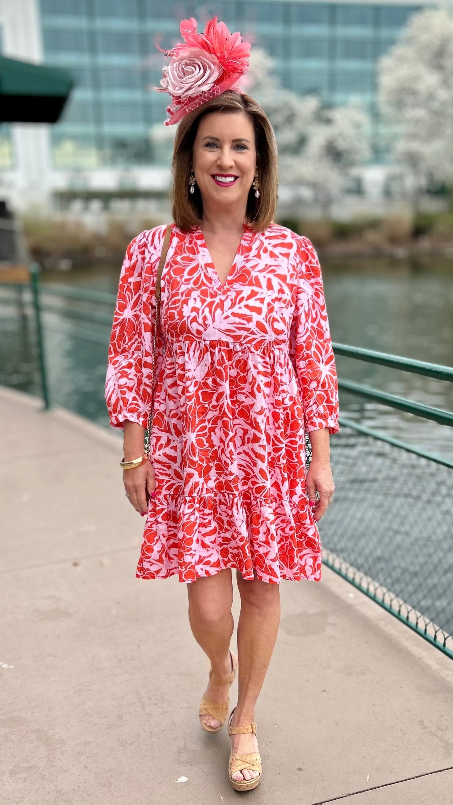 Tyler Boe Karli Pink Linen Dress