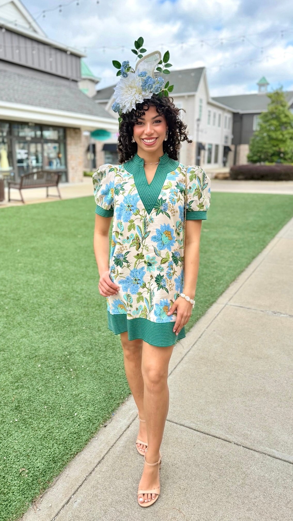 Charlotte Floral Dress - Ecru