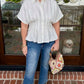 Becca Searsucker Top - White