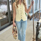 Dear John Prue Denim Vest - Wheat