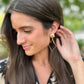 Gold Quatrefoil Drop Earrings