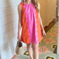 Hailey Sunkist Dress - Orange/Pink