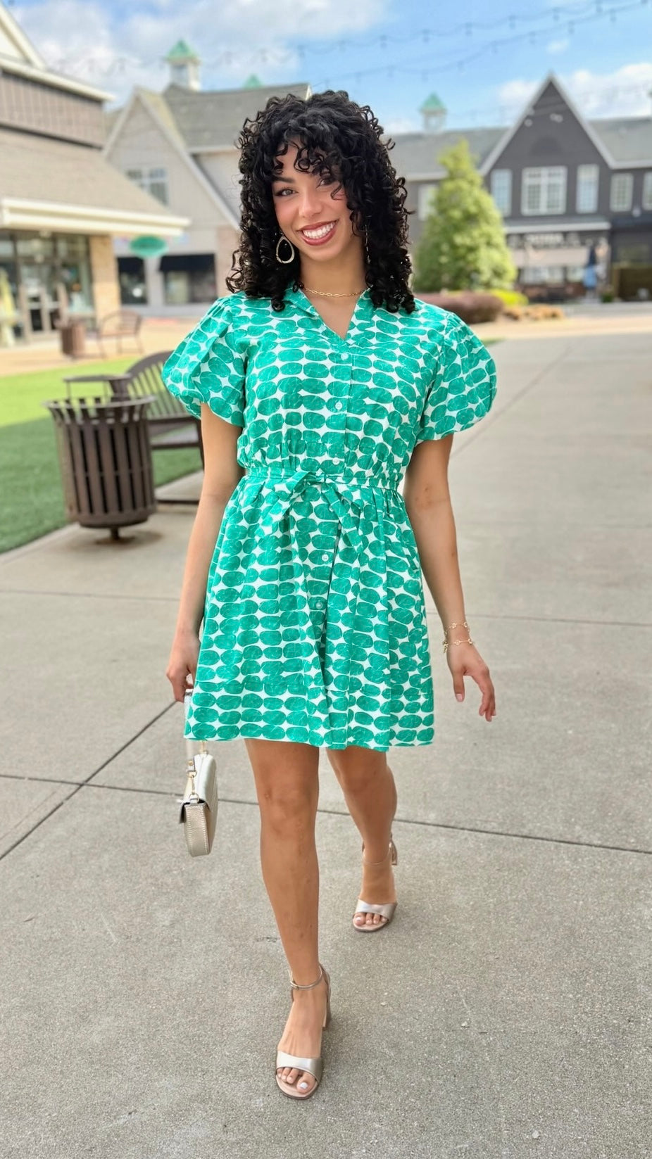 Sofia Nelda dress - Dot Verde