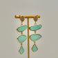 Triple Drop Earrings - Mint