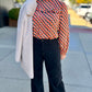 Ivy Jane Diamond Ruffle Trim Top