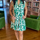 Jada Poppy Mini Dress - Green