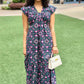 Uncle Frank Midi Dress - Navy