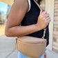 Fanny Pac With Studs - Camel