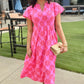 Uncle Frank Clip Daisy Dress - Pink