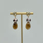 Ceramic Bead Earrings - Brown