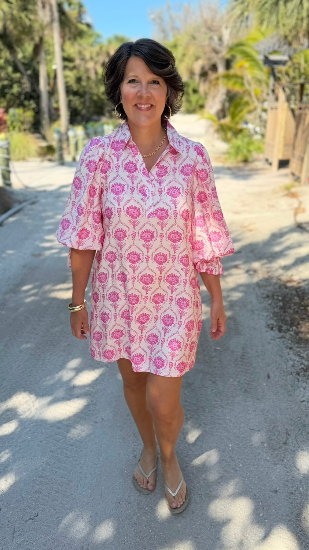 Emmy Floral Dress - Pink