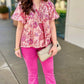 Paisley Puff Sleeve Top