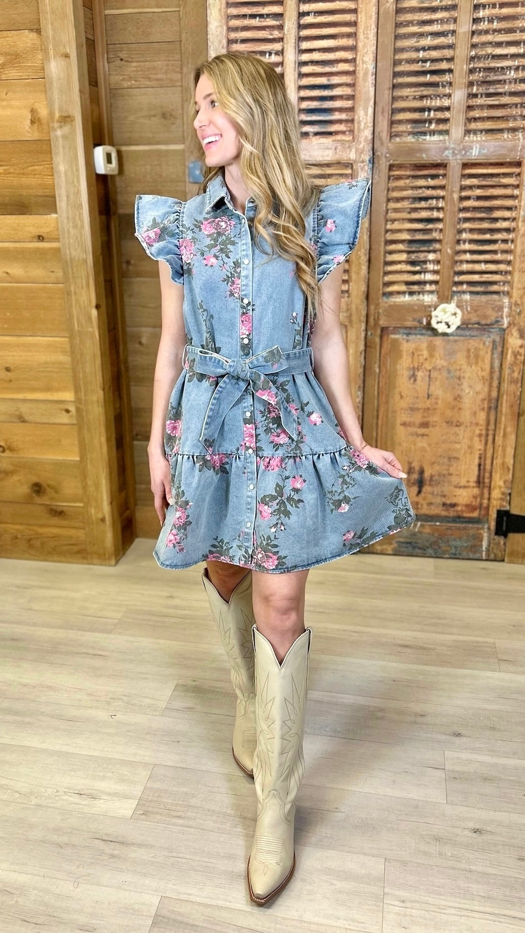 Ellie Denim Mini Dress