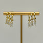 Thank Heaven Diamond Drop Earrings - Gold
