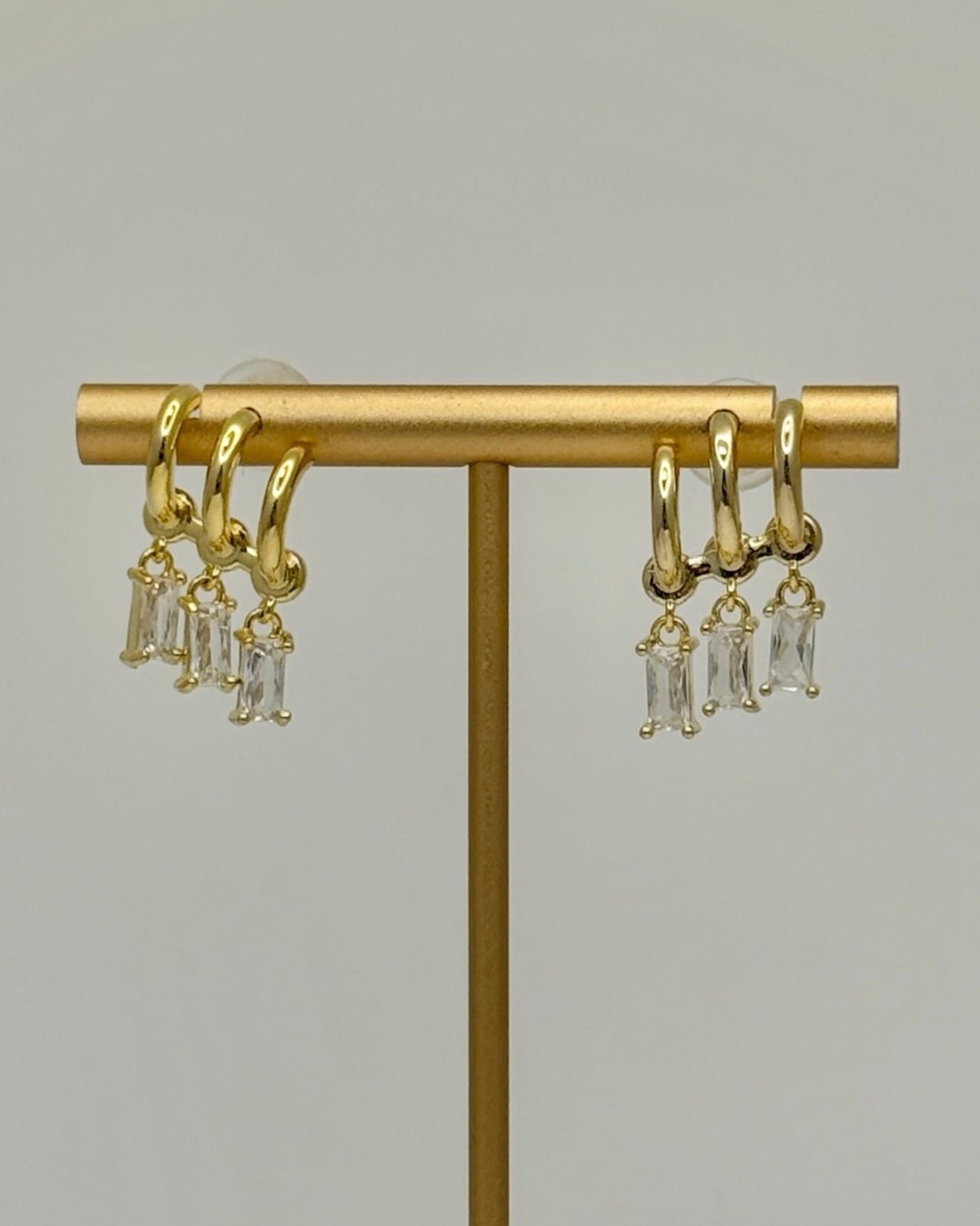 Thank Heaven Diamond Drop Earrings - Gold