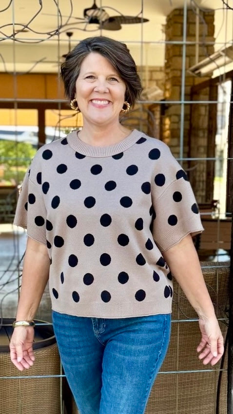 Betty Polka Dot Sweater