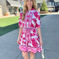 Selena Dress - Pink Lotus