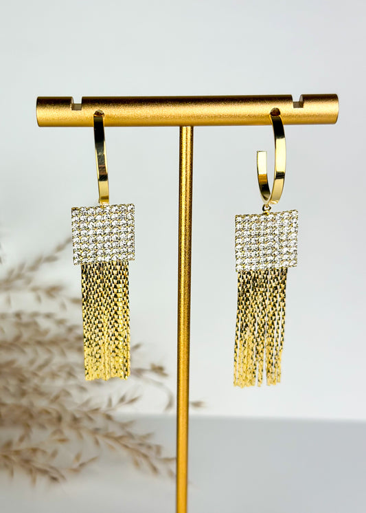 First Class Tassel Earrings - Gold
