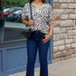 Lydia Wild Leopard Colorful Blouse