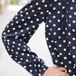 Penny Polka Dot Blouse - Black