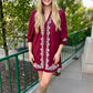 Lyla Dress - Garnet