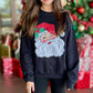 Black Jolly Santa Sweatshirt