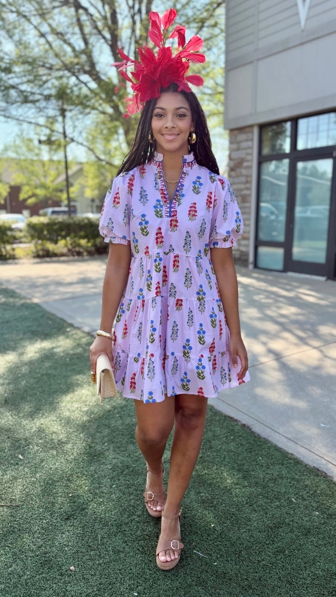 Amelia Short Dress - Lavender