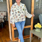 ECRU FLORAL PULLOVER