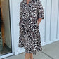 Uncle Frank Leopard Shift Shirt Dress