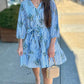 Gabby Garden - Blue Stripes & Florals