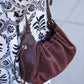 Cinch Bag - Chocolate Suede