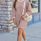 Sadie Rust Stripe Dress